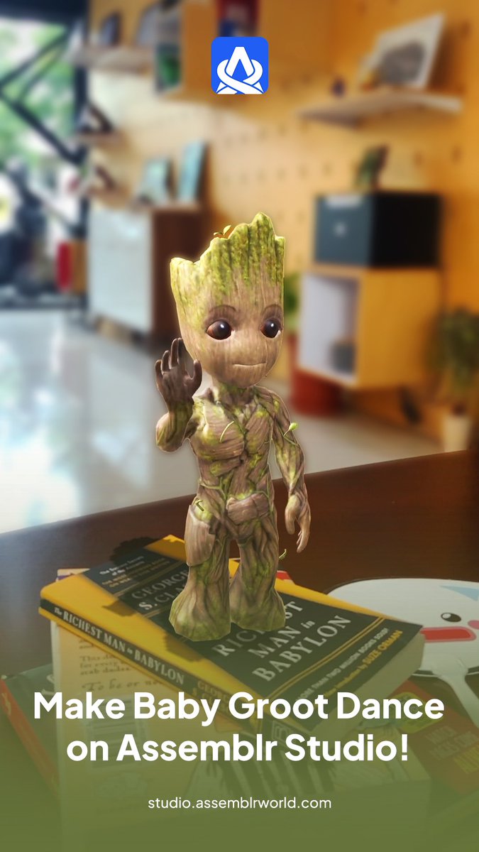 assemblrworld's tweet photo. Anyone watched Guardian of the Galaxy Vol. 3? 🤔 We all got a little too excited for the release, and we couldn't help but challenge ourselves to create an AR Baby Groot!
#Assemblr #MadeWithAssemblr #GotGVol3 #GuardianOfGalaxy #Groot #augmentedReality #AR https://t.co/x8BSQE7CPG