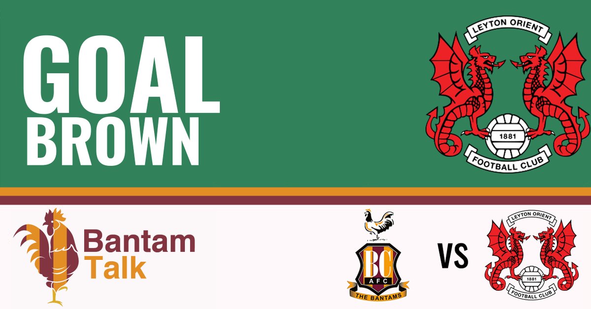 Bantam Talk (@bantamtalk) on Twitter photo GOAL | Leyton Orient | 41' | BROWN
Orient take the lead as Brown scores from close range
0-1
Discuss it on the Match Thread bantamtalk.com/index.php?thre…
#bantams #bantamtalk #bradfordcity #bradford #bcafc <a href="/leytonorientfc/">Leyton Orient FC</a> #LOFC #EFL GOAL | Leyton Orient | 41' | BROWN
Orient take the lead as Brown scores from close range
0-1
Discuss it on the Match Thread bantamtalk.com/index.php?thre…
#bantams #bantamtalk #bradfordcity #bradford #bcafc <a href="/leytonorientfc/">Leyton Orient FC</a> #LOFC #EFL