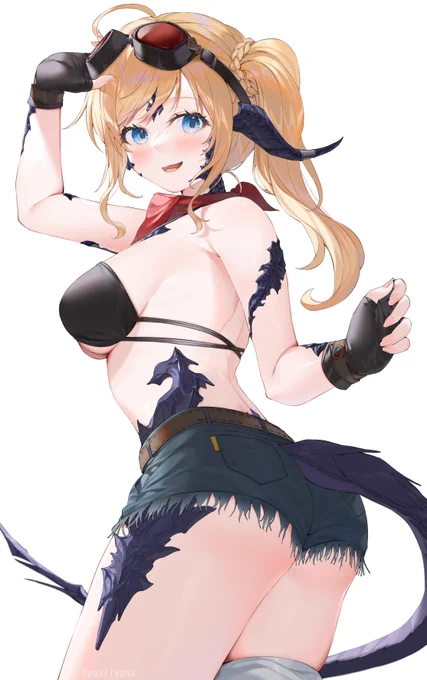 ほっとぱんつすき～ #FF14 #FF14art #アウラ