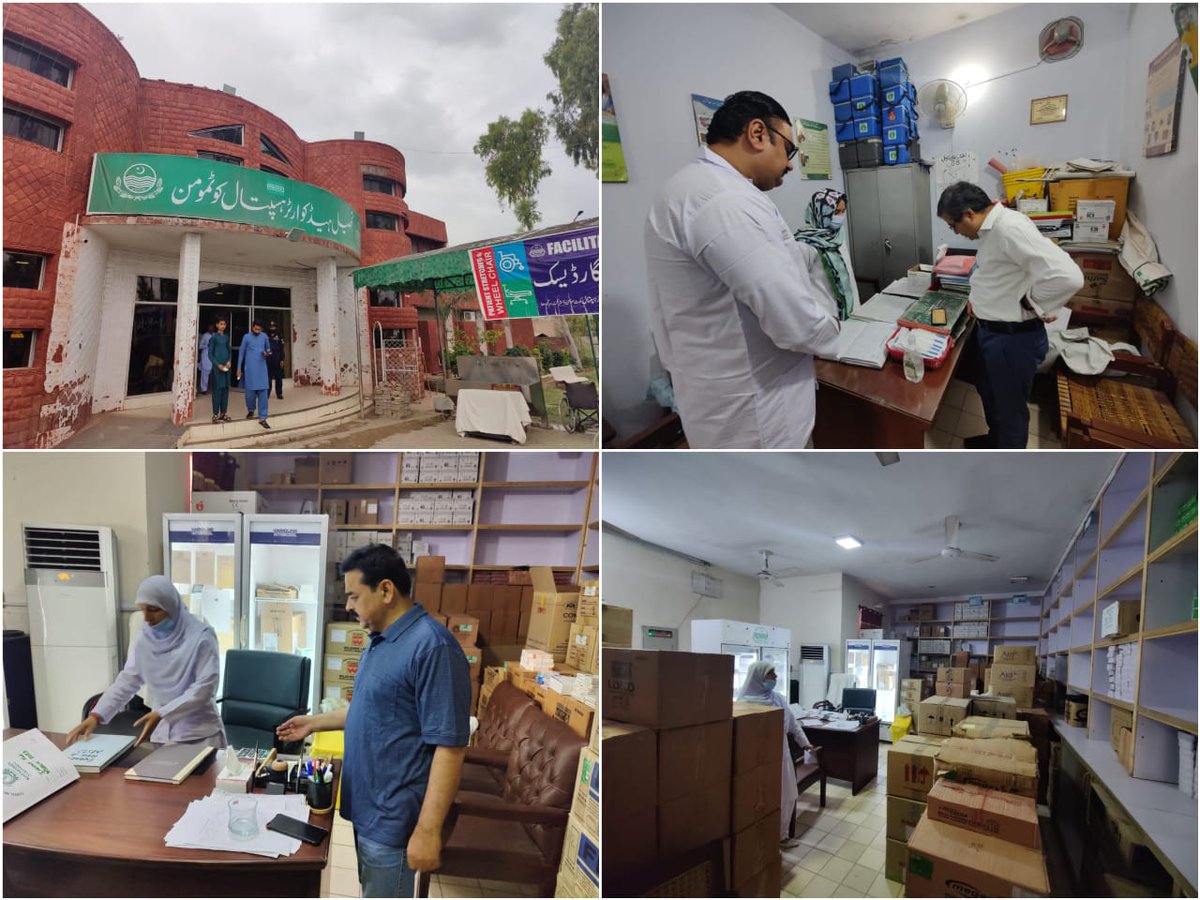 HP_GoP's tweet photo. #Marathon_visit_HealthFacilities_Punjab
#Day1
#SecondStop #THQKotMomin
Secretary PSHD Ali Jan Khan visited THQ Kot Momin. Ward management and attendance, Quality of Service Delivery, Cleanliness, Medicine inventory, Biometric Functionality and EMR were thoroughly checked. https://t.co/jbjl6TGZJX