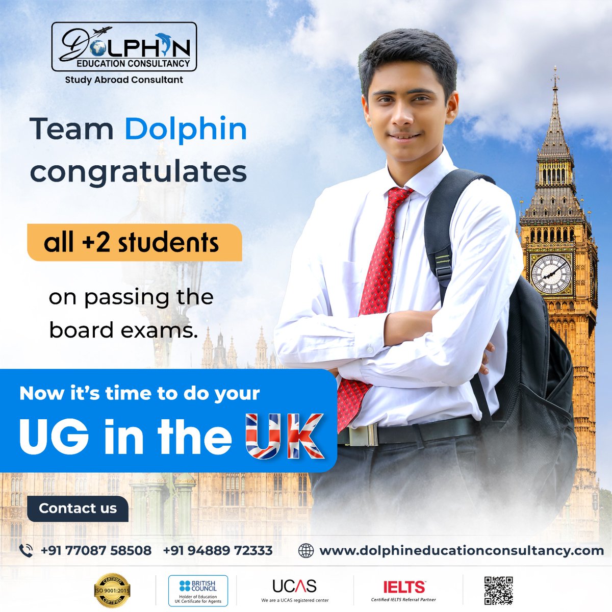 'The exam' 📝was kind to you! Be kind to your future! 🎓Study in the UK to have a bright future. Call us right away!🐬

Visit:
dolphineducationconsultancy.com

#plustwoexam #plustworesult #highersecondary #UGinUK #studyabroad2023 #Dolphineducationconsultancy