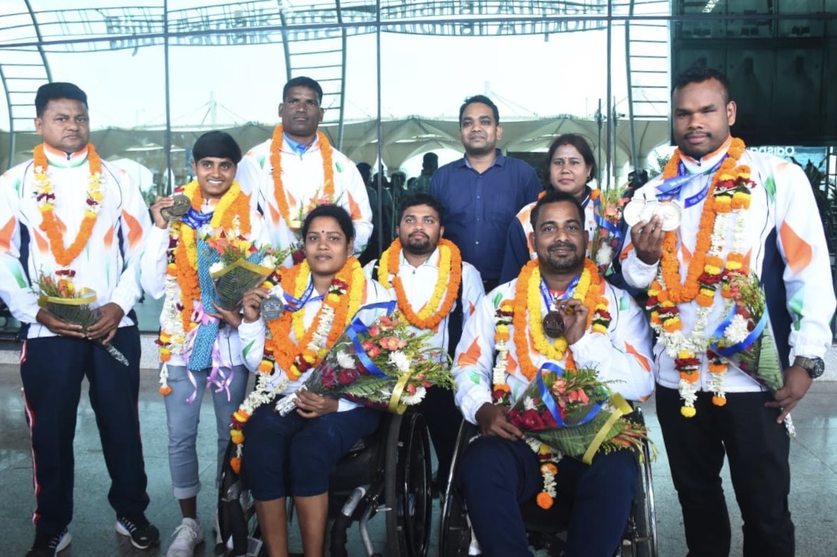 paralympic_od's tweet photo. For the first time in the history of Odisha para athletics, 4 athletes have participated in any international competition, and won a total of 8 medals for the country which includes 5 gold, 2 silver and 1 bronze. You all have made India and Odisha proud.
Congratulations!! https://t.co/dpKUChHBMK