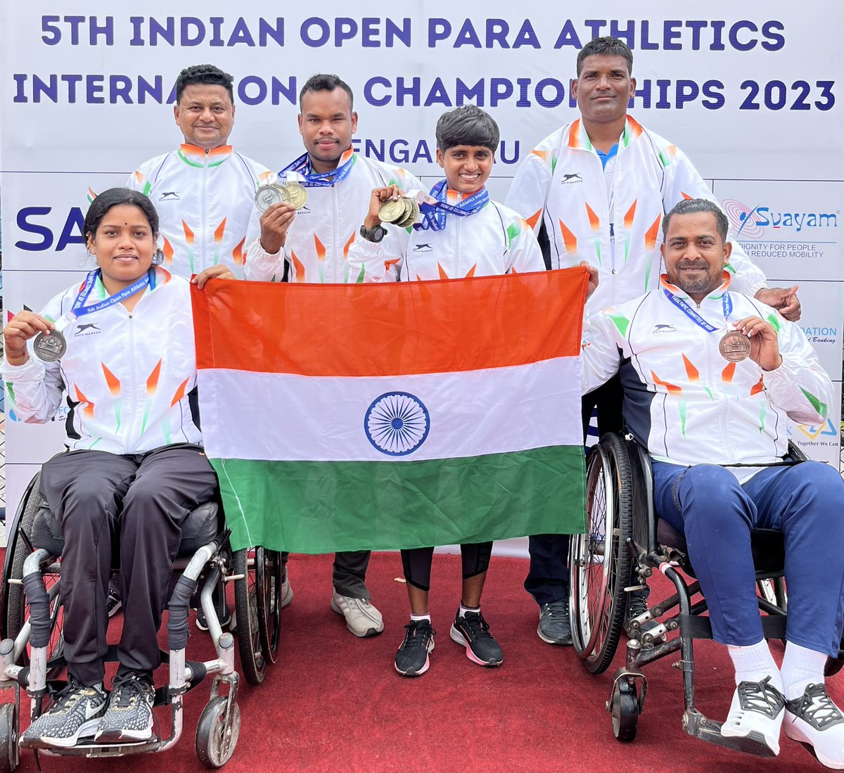 paralympic_od's tweet photo. For the first time in the history of Odisha para athletics, 4 athletes have participated in any international competition, and won a total of 8 medals for the country which includes 5 gold, 2 silver and 1 bronze. You all have made India and Odisha proud.
Congratulations!! https://t.co/dpKUChHBMK