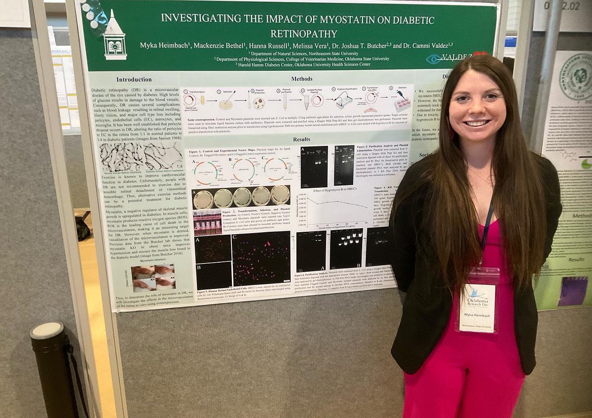Senior celebration day 4: Myka Heimbach is a force on the <a href="/NSURiverHawks/">Northeastern State</a> soccer team and in the #valdezlab ! As a Biochemistry major, Myka studied oxidant stress in diabetic retinopathy. In the future, she plans to go to medical school. #goingplaces #fightingblindness