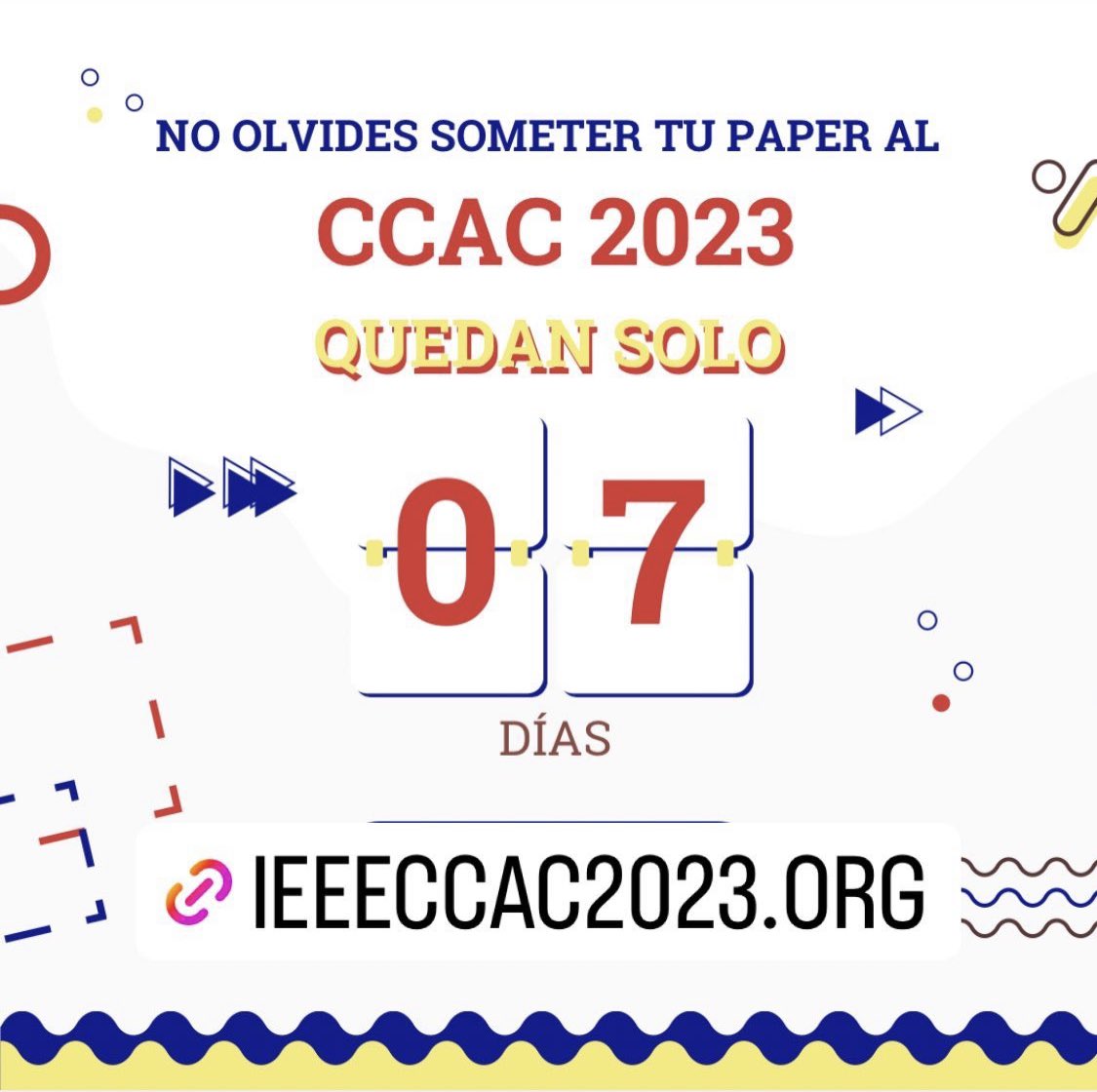 7 th IEEE CCAC tweet media