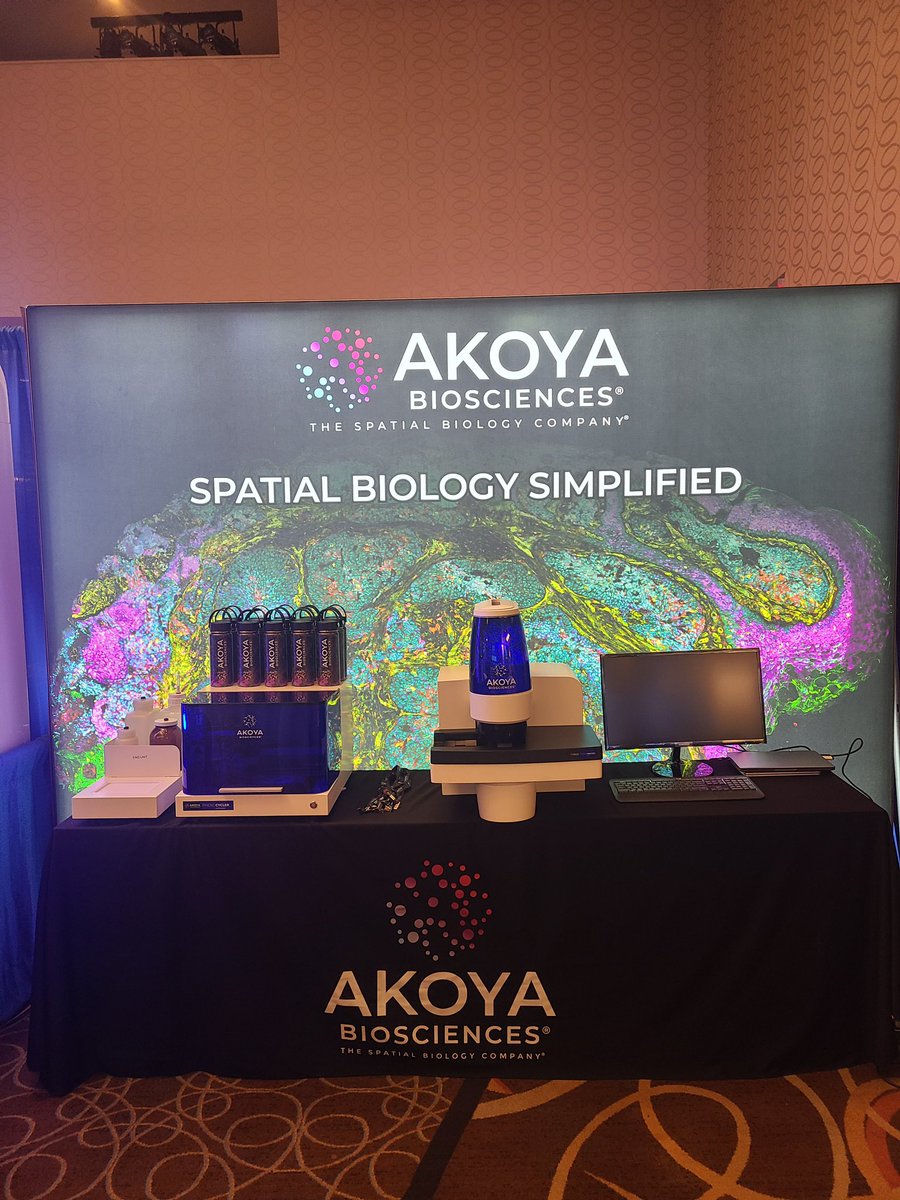 AkoyaBio's tweet photo. We are in Boston for #ABRF23! Stop by booth #418 & attend our talk tonight from 6-7 pm in the Commonwealth room on the 3rd Floor of the Sheraton #Boston Hotel to learn how you can accelerate #spatial discoveries and #spatialsignatures 3x faster! https://t.co/aetU5MVLK8 @MyABRF https://t.co/FrzebymMgX