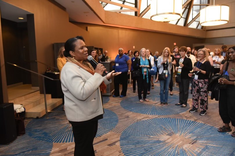 Our attendees are having a blast at #ccaoaSymposium23! Thanks to <a href="/alysiamontano/">Alysia Montaño</a> from <a href="/andmother/">HEAVEN123</a> for an encouraging talk, and thanks to all who attended yesterday's reception! #ece #earlyed
