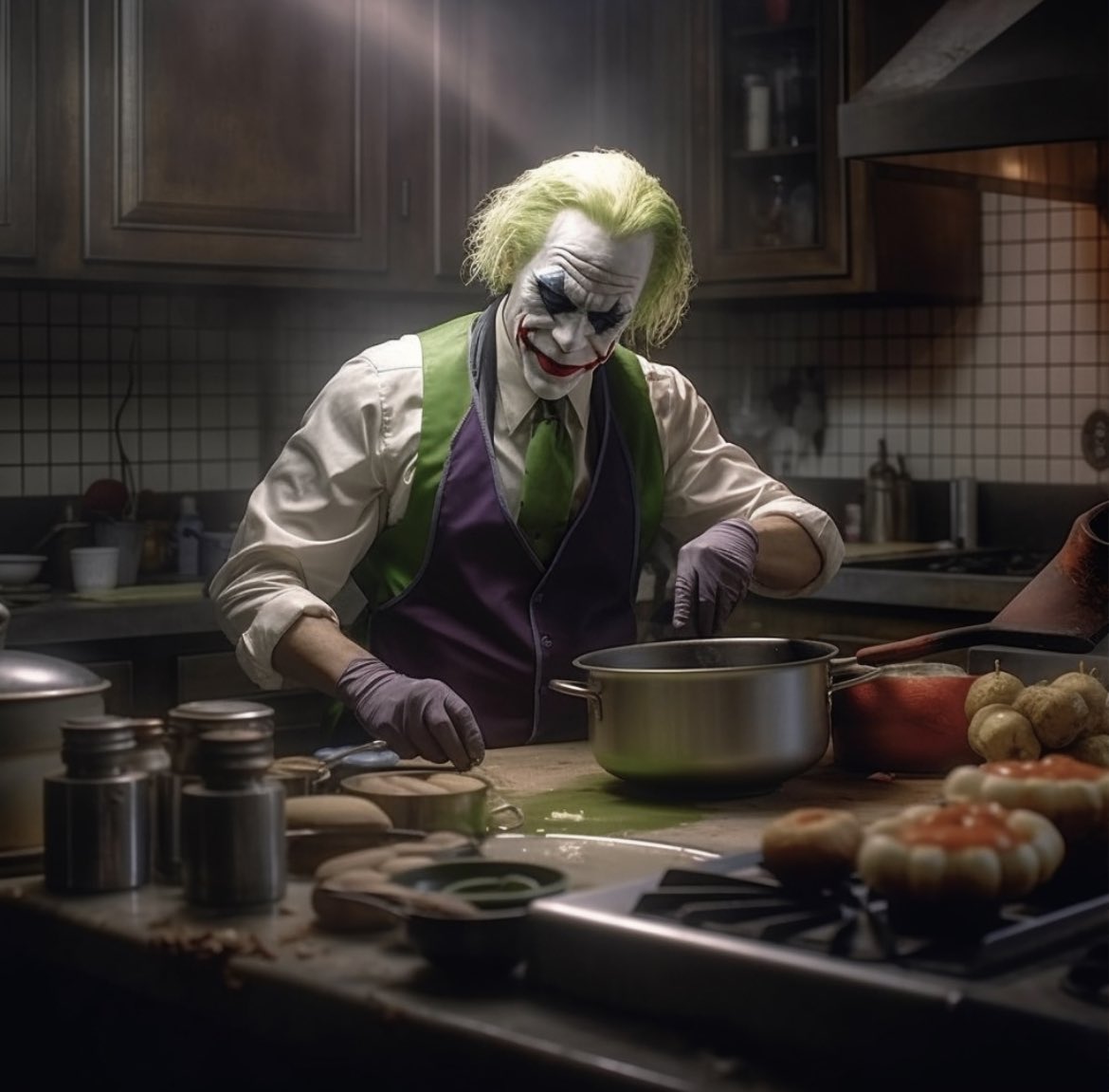 owillis's tweet photo. The Joker wistfully leans back and sighs as I ask him about the whole thing. “I was in a really dark place. I wasn’t myself the night I released poison gas on Gotham.” - from @amychozick’s upcoming @nytimes profile https://t.co/HC9pwq975X