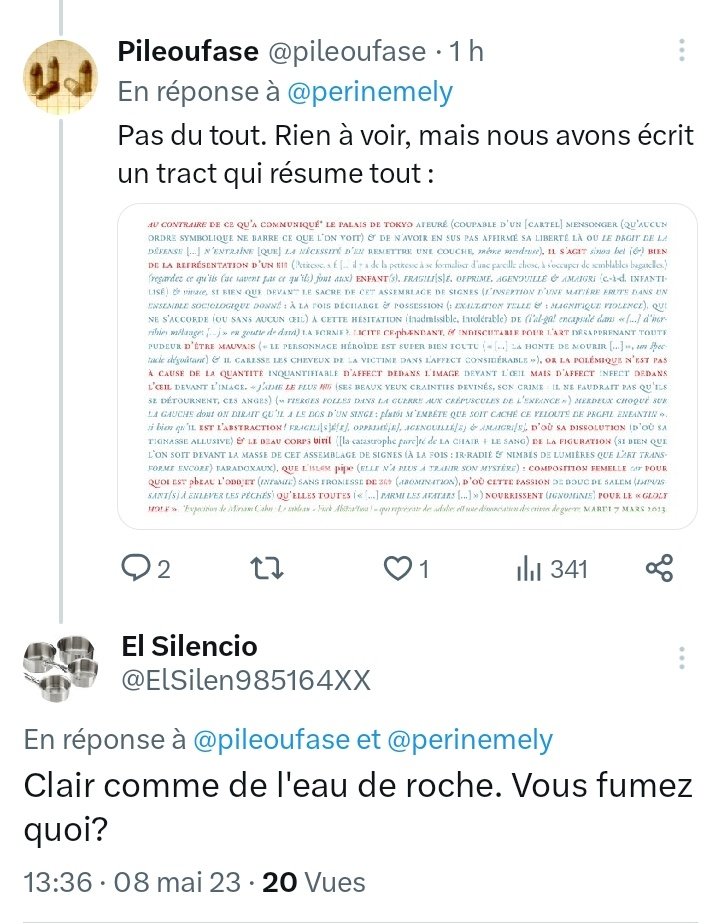 Nous écrivons toujours sobres, mais il arrive que nous fumions l'Entoloma ainsi que des herbes de sang prisées sur le gras du cul des Sabines.