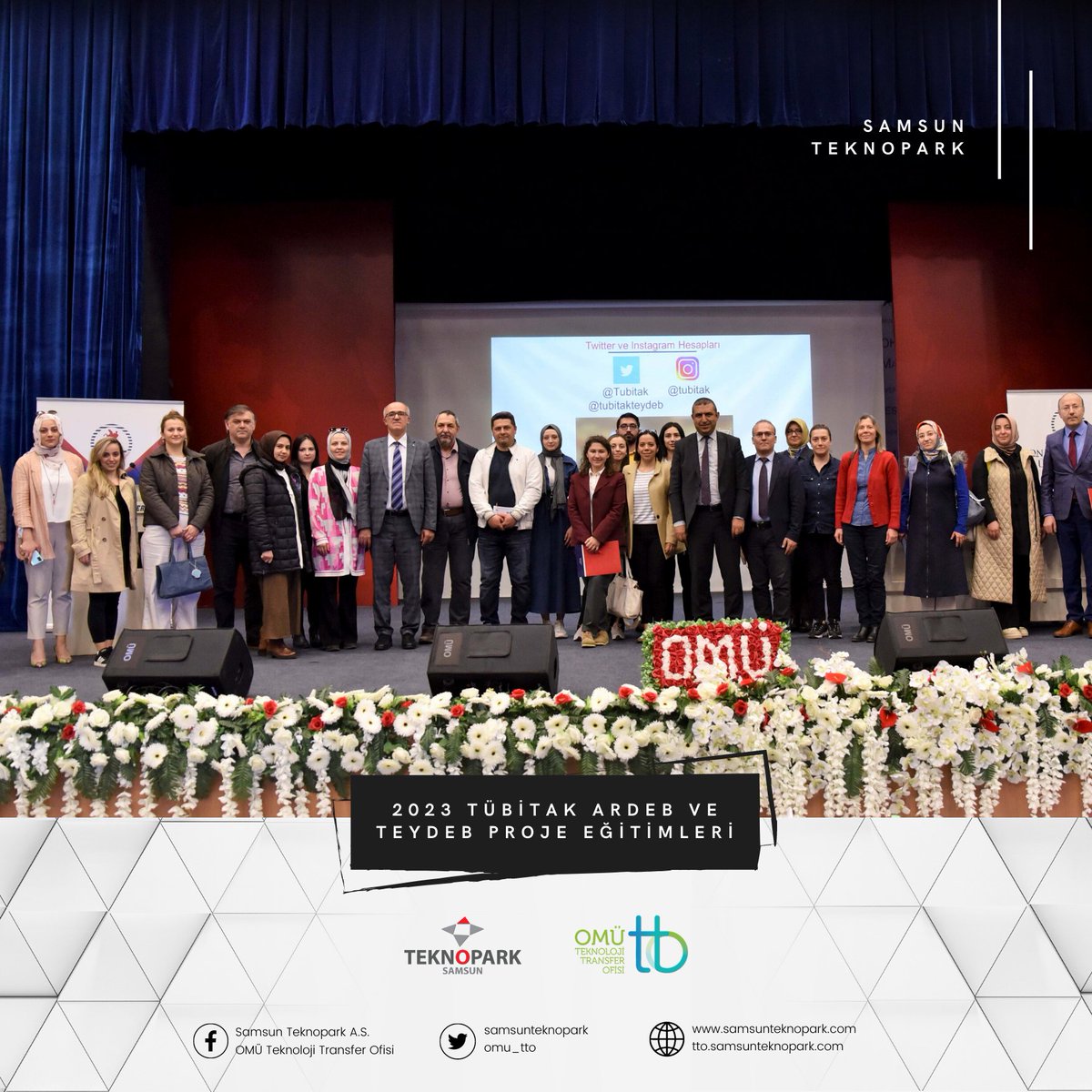 samsunteknopark's tweet photo. ‘’TÜBİTAK ARDEB VE TEYDEB Proje Eğitimleri’’ Tamamlandı.
Detaylar için web sayfamızı inceleyebilirsiniz.
#tübitak #omütto #samsunteknopark #samsun #omü #teydeb #ardeb #proje #projeeğitimleri #eğitim https://t.co/axTsoohMjB