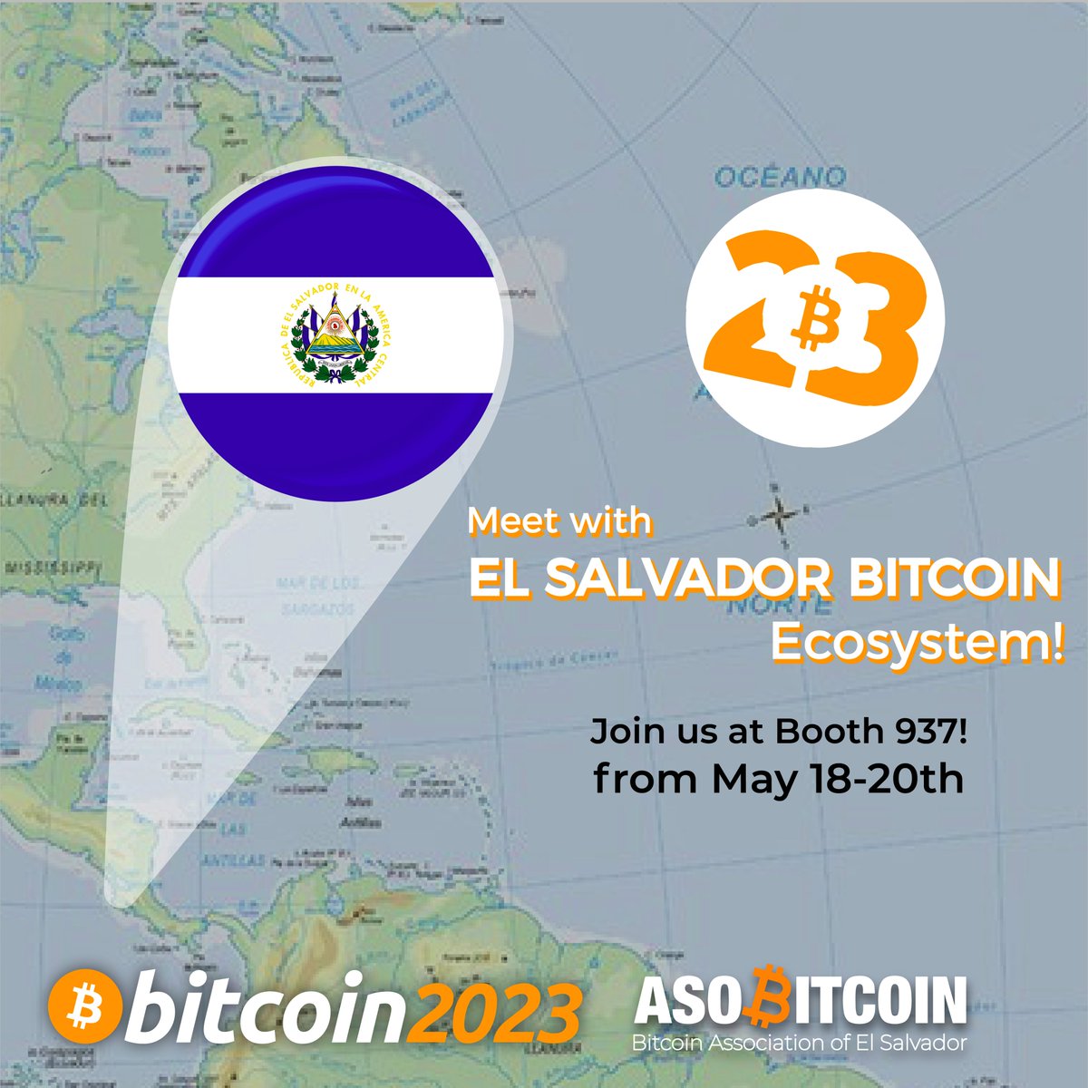 asobitcoin's tweet photo. @TheBitcoinConf is here &amp; the salvadorian #Bitcoin ecosystem will show you everything we have.

Buy your tickets using the code 'ASOBITCOIN' and get a special discount: https://t.co/qQ3V8Pp1sB https://t.co/4nwLhHtV3o