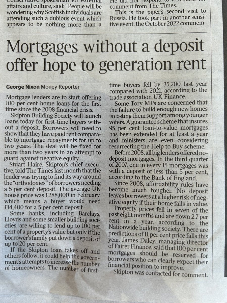 The 100% mortgage. Here we go again. #houseprices