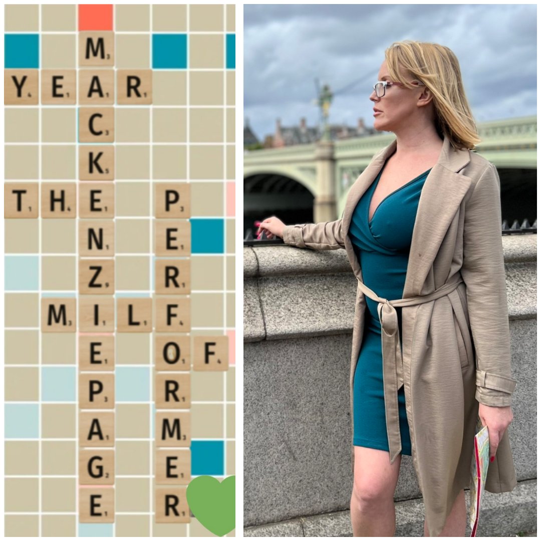 Mackaddict1's tweet photo. Tried to stop dreaming about the beautiful @Mackenziepage69 all day by having a game of Scrabble, it didn't work nothing ever does and that's just how I like it. Don't forget to vote only 2 days left link below 💚💚👇👇

https://t.co/znzQwST0oE 
#votemackenzie #tooshortyesterday https://t.co/VR3rcmuZ1O