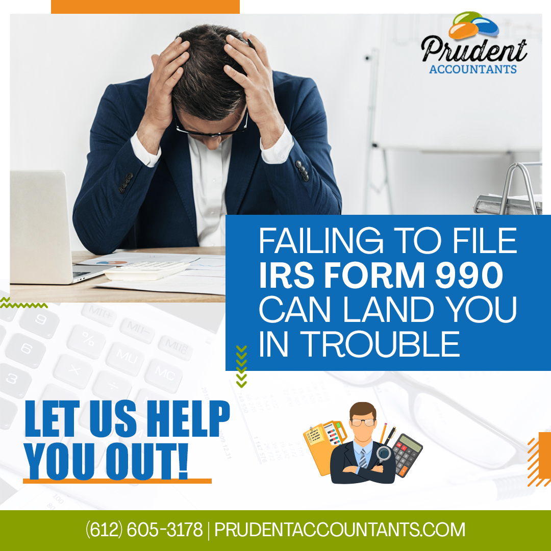 As the Tax Season begins, do not forget to file IRS Form 990. We at Prudent Accountants can assist you in meeting your filing responsibilities.

#accountant #taxaccountant #irs #taxseason #taxes #taxfiling #federaltaxes #irsform990  #accounting #prudentaccountants