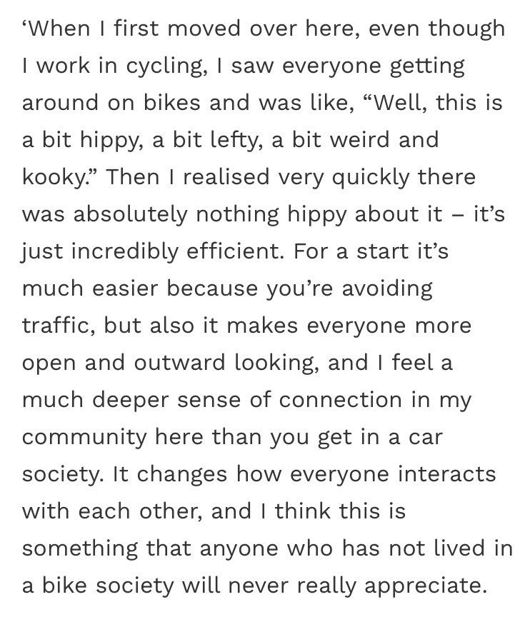 danmaize's tweet image. The brilliant @SportsOrla sums up why her car-free life in Amsterdam is the best life (hint: we can all live this way!) @cyclist @gcntweet