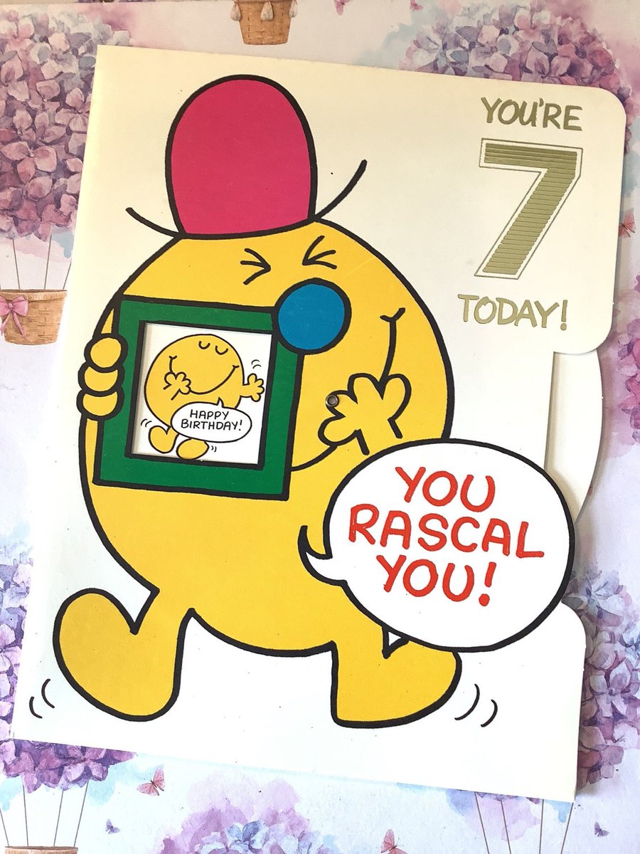 WatsonsVintage's tweet photo. A Fun Original Mr Men Birthday Card in my #etsy shop RARE #Vintage #1978 Large Original Mr Men 'Mr Mischief' 7th Birthday Card #RogerHargreaves #RaphaelTuck Card Printed in UK -Mr Men Fan Card https://t.co/jRTOciolgZ #7thBirthdayCard #MrMischief #FunRetroCard #CardToTreasure https://t.co/eyxBrAcRZl