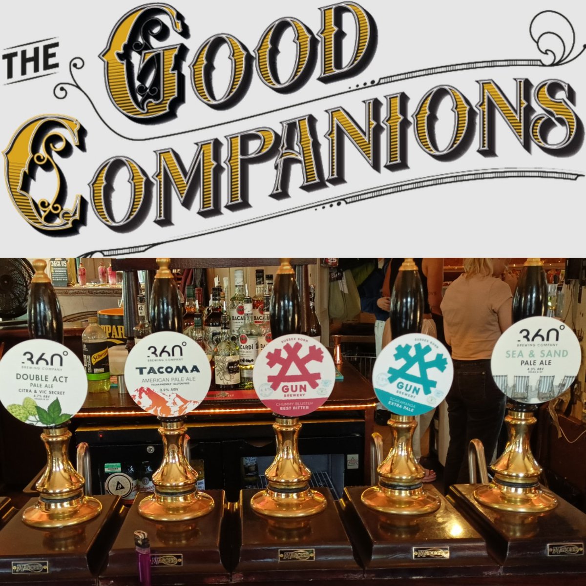 What a fantastic line up of #glutenfreebeer from @GC_Brighton, @360brewco @gunbrewery 
This has to be the best selection I've seen in #Brighton! 2 fantastic breweries 🍺

#glutenfreehove #glutenfreebrighton #beers4coeliacs #Brightonpubs #localbrewery #beer