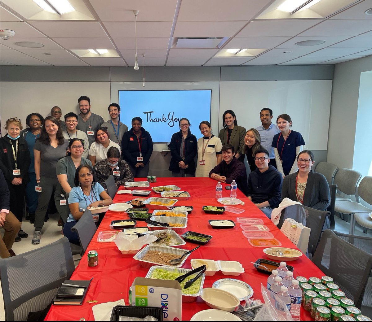 WCMCPathology's tweet photo. Great meeting of the NYP/WCMC Clinical #Microbiology Lab last week after a presentation, "A look back on the last 3 years through our #respiratory #pathogen testing," by Nicole Gerber with Shari Platt from the Pediatric Emergency Department to conclude #LabWeek2023! #PathTwitter https://t.co/r38TARfoa9