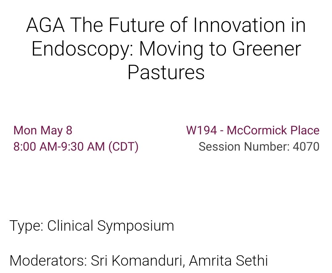 GI Innovation (@sherrigscott) on Twitter photo Join the #AGACGIT for its <a href="/DDWMeeting/">Digestive Disease Week</a> #DDW2023 committee sponsored session on #scopeinnovation this morning at 8am in W194. Session moderators are <a href="/Scopesdoc/">Sri Komanduri</a> and <a href="/drsethinyc/">Dr. Amrita Sethi</a> Join the #AGACGIT for its <a href="/DDWMeeting/">Digestive Disease Week</a> #DDW2023 committee sponsored session on #scopeinnovation this morning at 8am in W194. Session moderators are <a href="/Scopesdoc/">Sri Komanduri</a> and <a href="/drsethinyc/">Dr. Amrita Sethi</a>