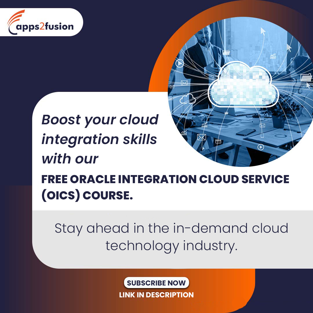 Apps2fusion's tweet image. Our free OICS training apps2fusion.com/courses/oracle… covers the fundamentals that will help you build a strong foundation to understand complex integration concepts.
#OracleIntegrationCloud #IntegrationCloud #FreeCourse #OracleCloud #OracleTraining #LearnOracle #OracleCertification