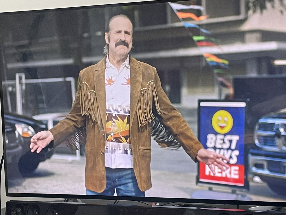 Brightylad's tweet photo. @RegShowOOC 
Watching Swedish Dicks show and Peter Stormare’s character feels familiar. Plus he drives a beat up brown car with plush purple seating - plagiarism issues? I suddenly feel the need for bad karate😂😂😂 https://t.co/EKz2EIkkK8