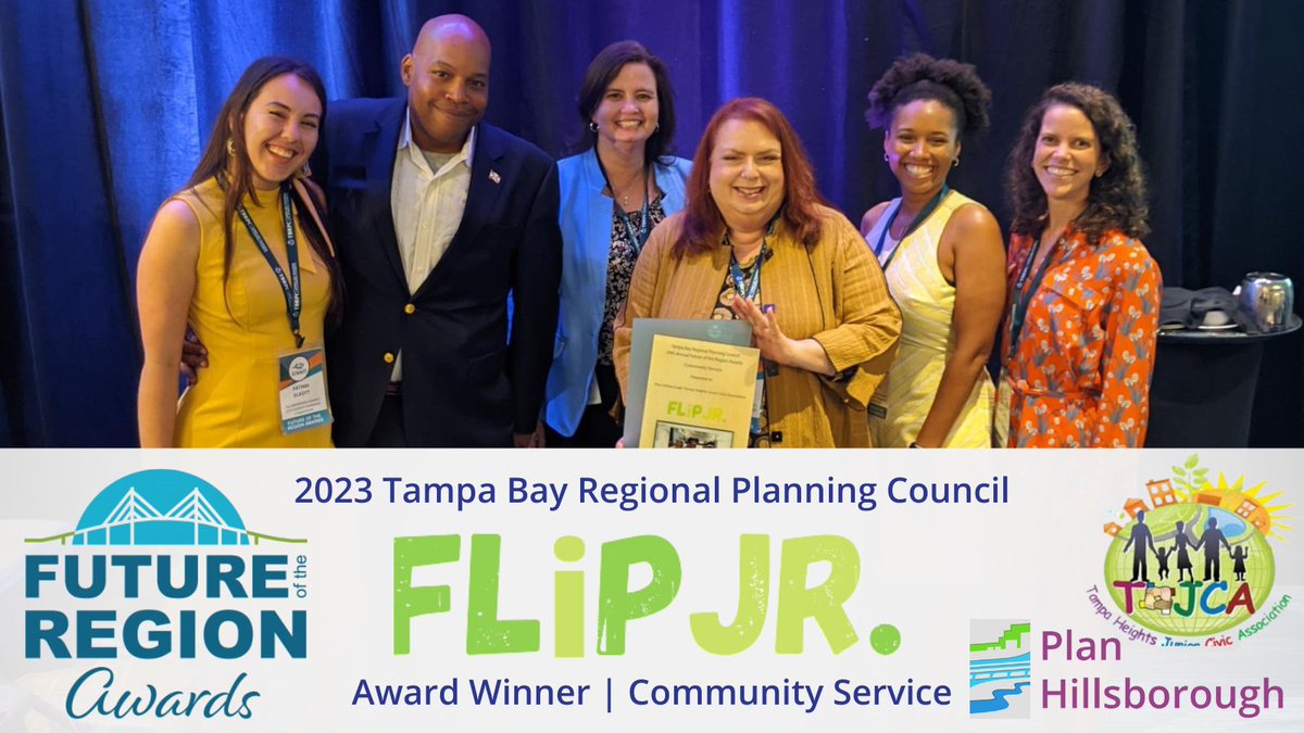 Honored to receive a <a href="/TampaBayRPC/">Tampa Bay Regional Planning Council</a> #FutureoftheRegion Award in the #CommunityService category for FLiP Jr program with our community partner <a href="/TampaHeightsJCA/">Tampa Heights Jr</a>... very proud of this partnership &amp; the positive impact it continues to have empowering underserved youth in our community!