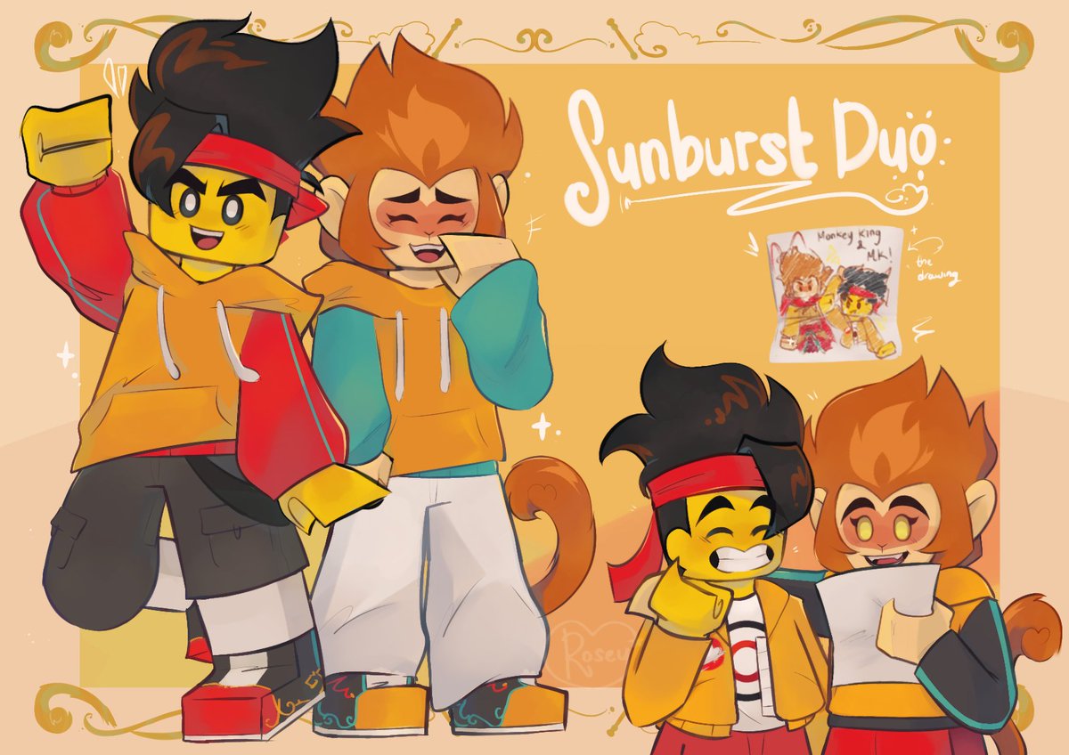 RAAA SUNBURST DUO REALL!! <33 
#MonkieKid #LEGOMonkieKid #lmkmk #Sunburstduo #lmksunwukong