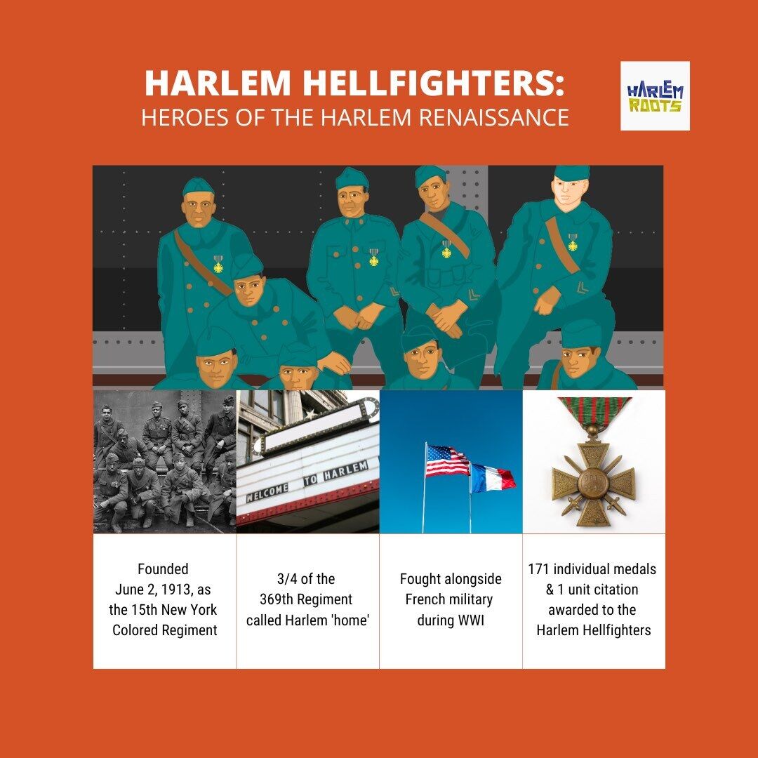 Celebrating the unyielding spirit of the #HarlemHellfighters, founded June 2, 1913 🗓️! These brave men fought for home, family, and country during WWI 🌍. They earned 171 Croix de Guerre medals and a unit citation 🏅, proving that heroes come from every corner of Harlem.