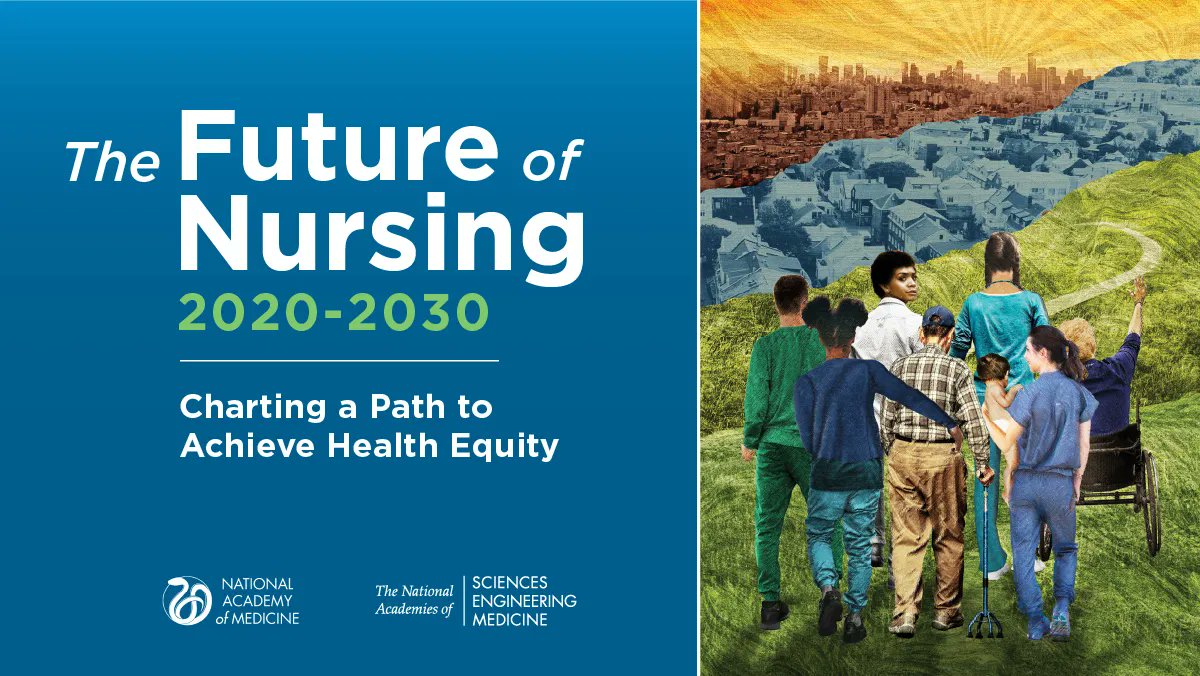 Nurses are trusted bridge builders who champion good health for all—@theNAMedicine @NASEM_Health’s #FutureofNursing2030 report calls on the systems that educate, pay, employ & enable nurses to do more so nurses can advance health equity: bit.ly/3qryvRJ #nursesweek