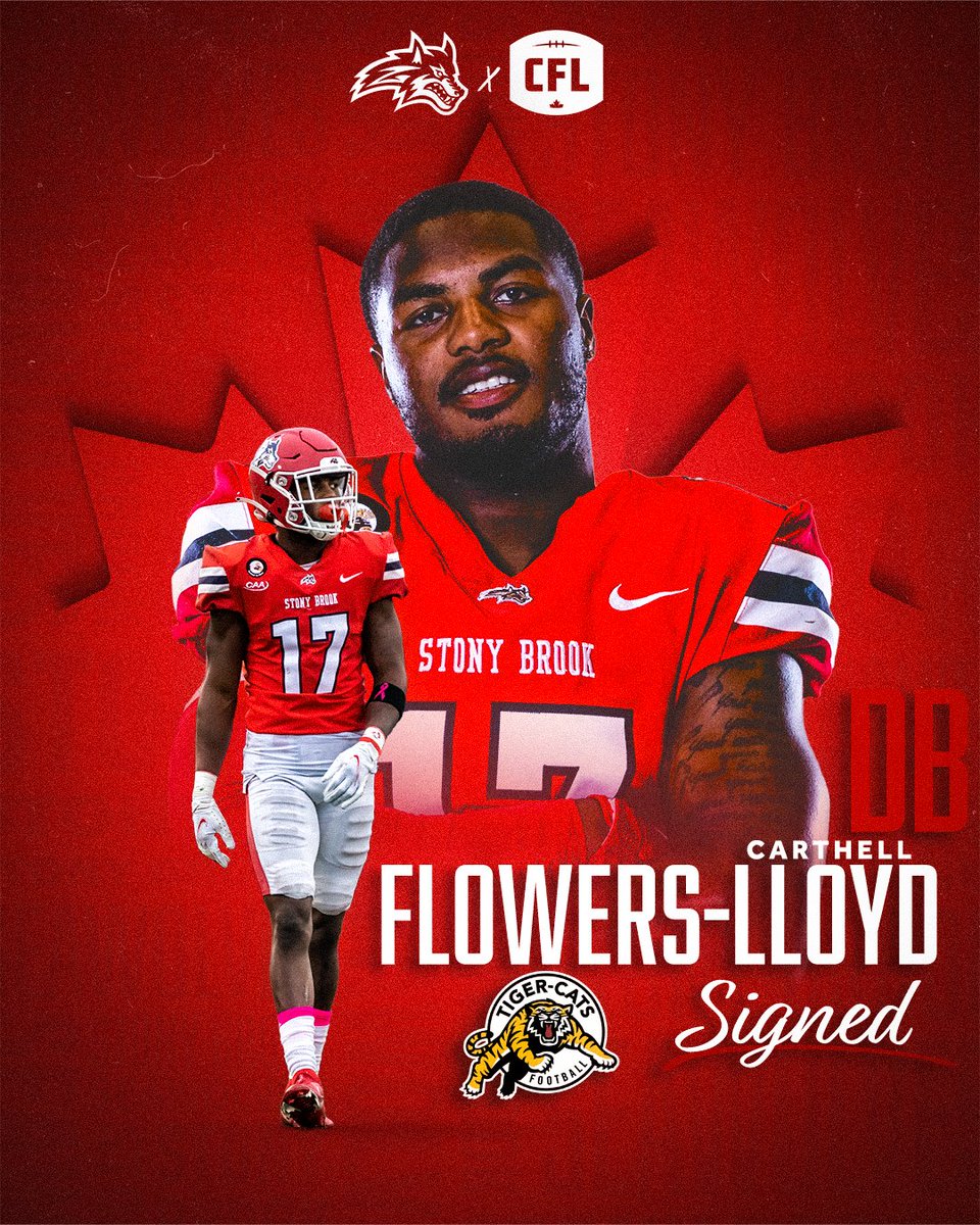 𝐒𝐈𝐆𝐍𝐄𝐃 ✍️ 

Another Seawolf in the pros! Congrats to <a href="/FlowersCarthell/">Carthell Flowers-Lloyd</a> on signing with the <a href="/Ticats/">Hamilton Tiger-Cats</a> in the <a href="/CFL/">CFL</a>!

Details: bit.ly/3B7I0vu

🌊🐺 x #ProWolves