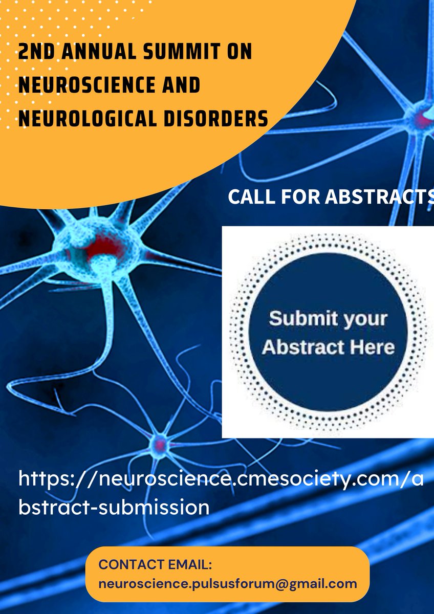 🔉Call for Abstracts #neuroscience2023 showcase your research projects neuroscience.cmesociety.com/abstract-submi… @ScienceNews @NeuroCellPress