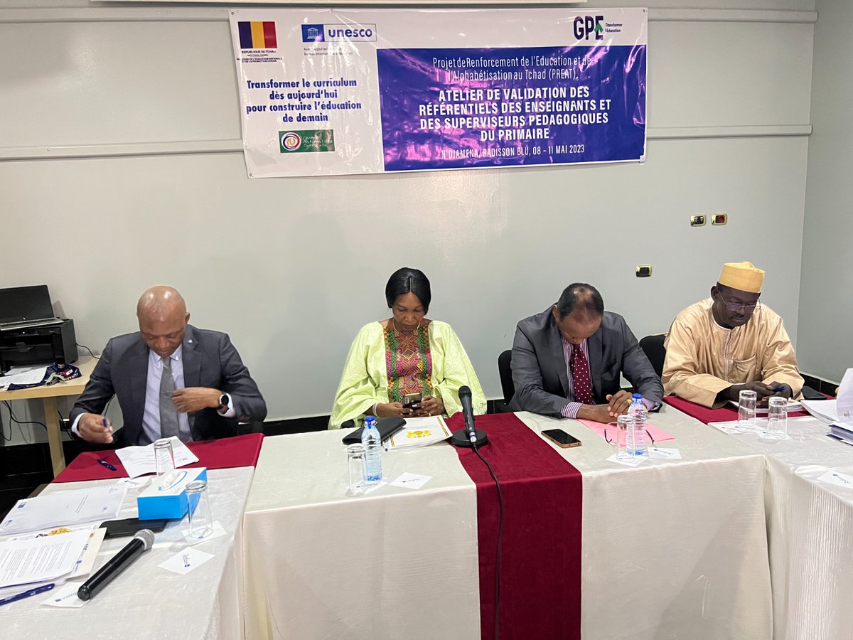 dzounesse's tweet photo. Améliorer la qualité de la formation des enseignants: 
Fier de contribuer à la refondation du système éducatif Tchadien à travers le PREAT@UNESCO #BIE@GPE#MENPC https://t.co/kzohRea0n3