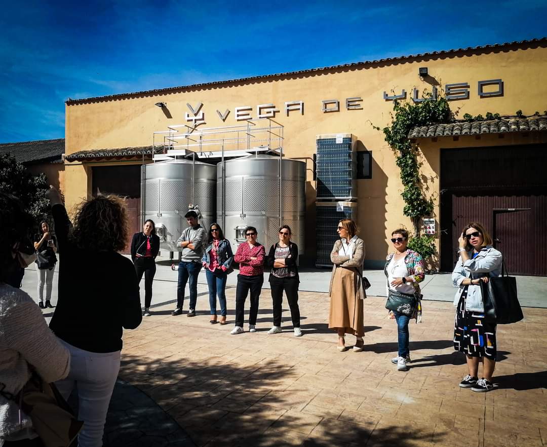 RutaVinoRibera's tweet photo. Hoy, varios socios de la Ruta han participado en un viaje de familiarización por la #RutadelVinoRiberadelDuero

Han visitado @castillatermal Monasterio de Valbuena #BodegasVegadeYuso y #enotecaelzaguan en #Peñafiel https://t.co/FCx8CqESy3