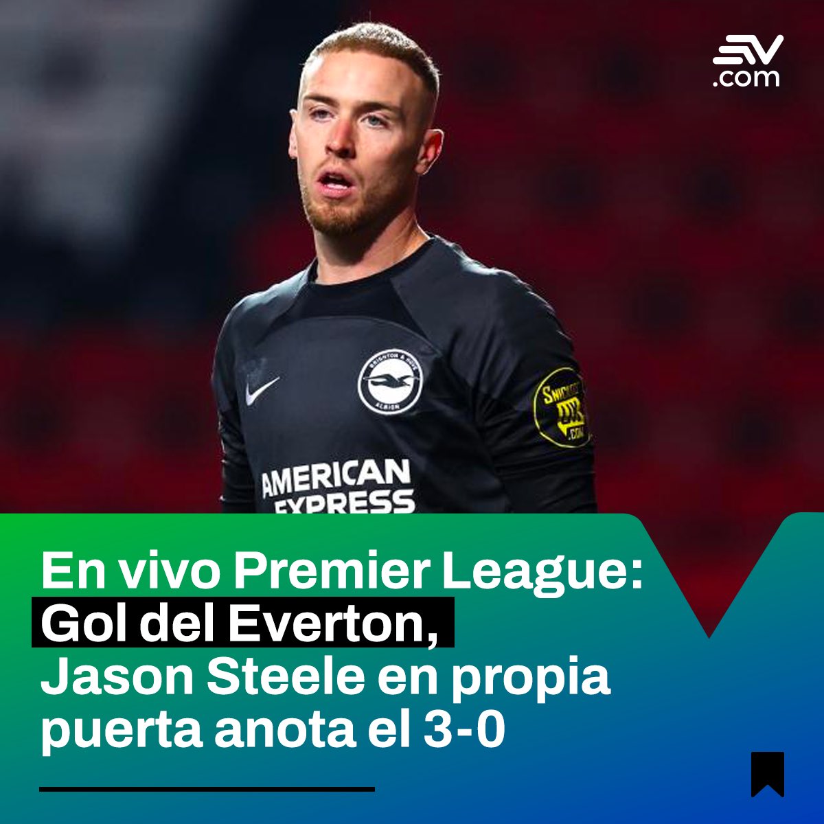 EcuavisaInforma's tweet photo. #PremierLeague |
Minuto 35⚽️ | #JasonSteele anota en su propio arco
Sigue #EnVivo el partido entre el #Brighton y el #Everton ▶️ https://t.co/7iUhlZI9i3 https://t.co/dCmY64Y7GY