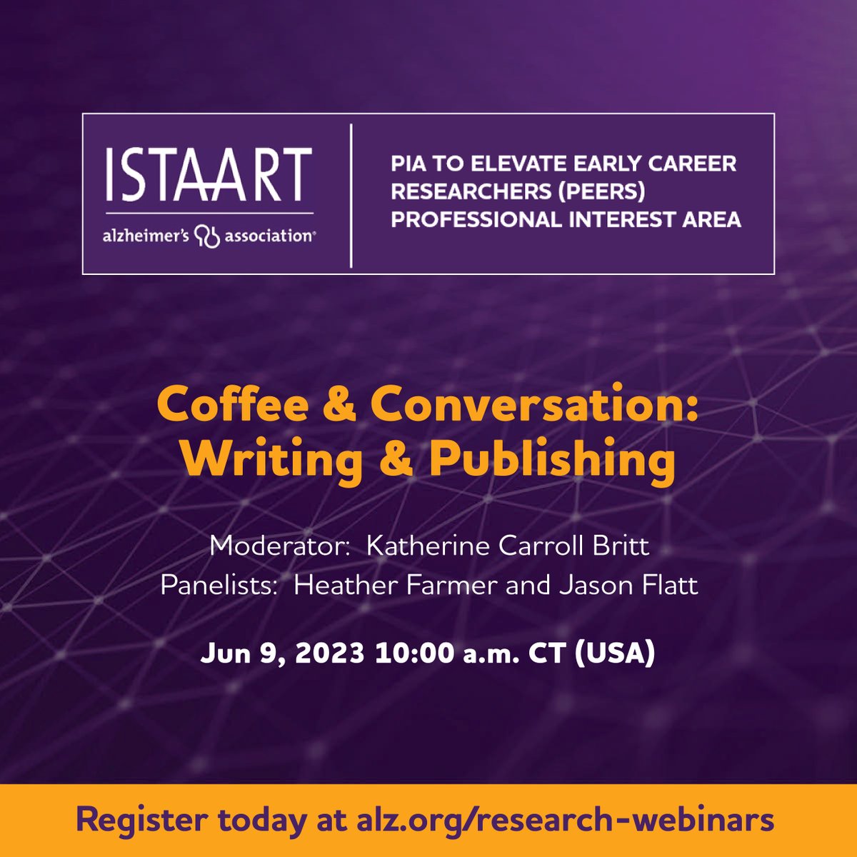 Grab your coffee and virtually join us for a casual conversation with early-career scholars on best practices, tips, resources, and experiences in writing and publishing in interdisciplinary research. Moderator: Katherine Carroll Britt Panelists: Heather Farmer, Jason Flatt