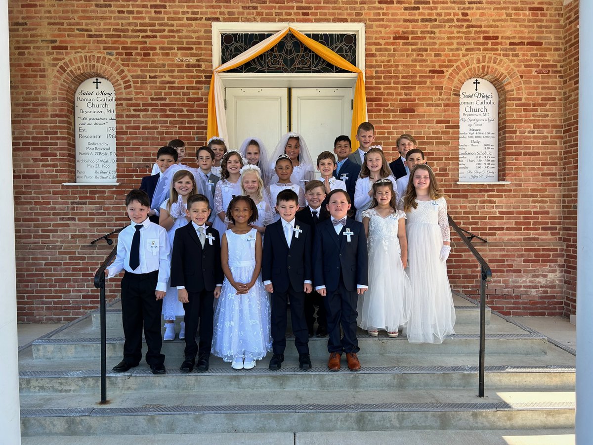 St. Mary's Bryantown (@smb_school) on Twitter photo Congratulations to those who made their First Holy Communion this weekend. “May you always know the peace of Jesus, the light of His love, and the joy of His life within you.”
<a href="/ADWCathSchools/">ADW Catholic Schools - Escuelas Católicas</a> Congratulations to those who made their First Holy Communion this weekend. “May you always know the peace of Jesus, the light of His love, and the joy of His life within you.”
<a href="/ADWCathSchools/">ADW Catholic Schools - Escuelas Católicas</a>
