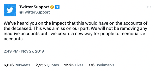 the old Twitter backtracked on its plans to do this very same thing once it realized it was a bad idea nearly 3 and a half years ago  x.com/elonmusk/statu…