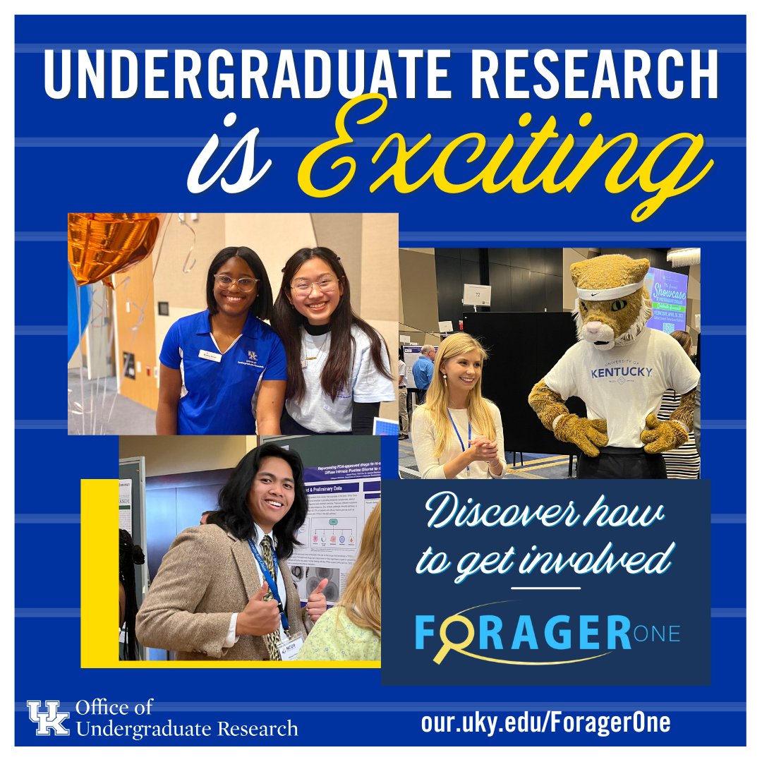 UKUGR's tweet photo. Get connected with research and discover the excitement with ForagerOne!
Looking to get connected with research mentorship? Visit ForagerOne and get connected in 3 easy steps!
Visit https://t.co/AePVUK8aET for more info!
#ForagerOne #UniversityofKentucky #ukyugr #research https://t.co/VMooUOpoWr