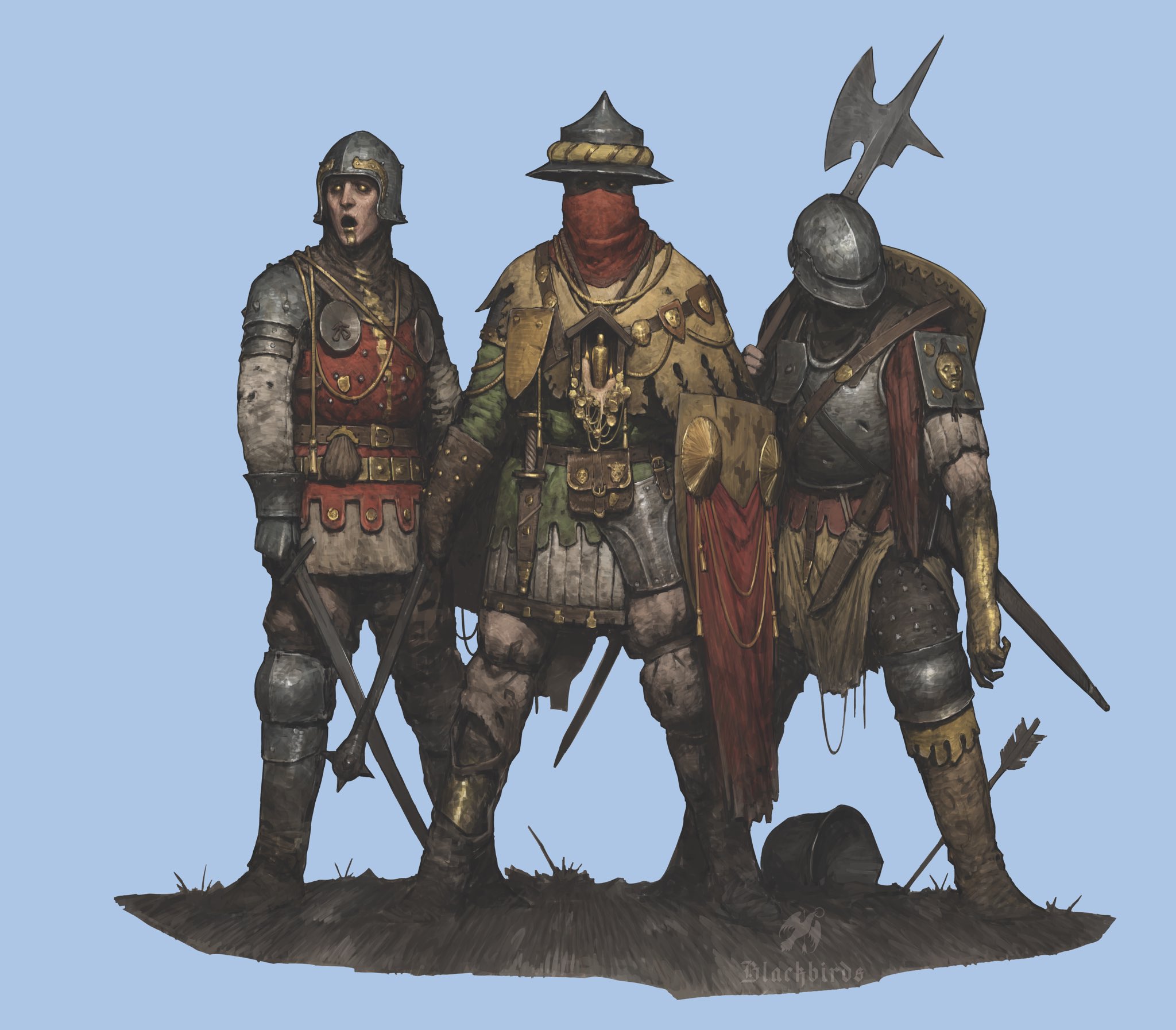 medieval soldier concept art