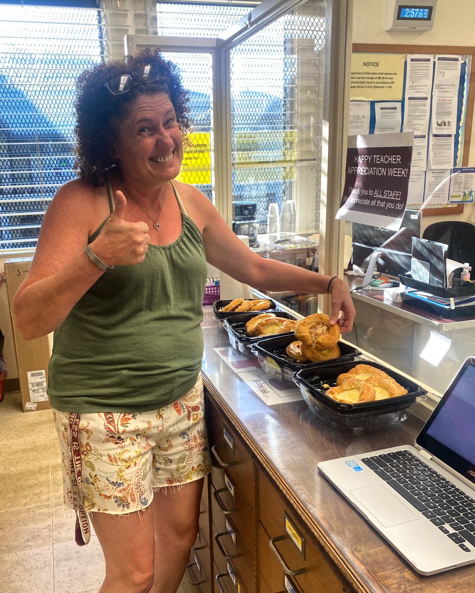 Happy Teacher Appreciation Week! To all those who serve our students in the classroom, please help yourself to pastries and coffee in the main office as you sign in. #khpes