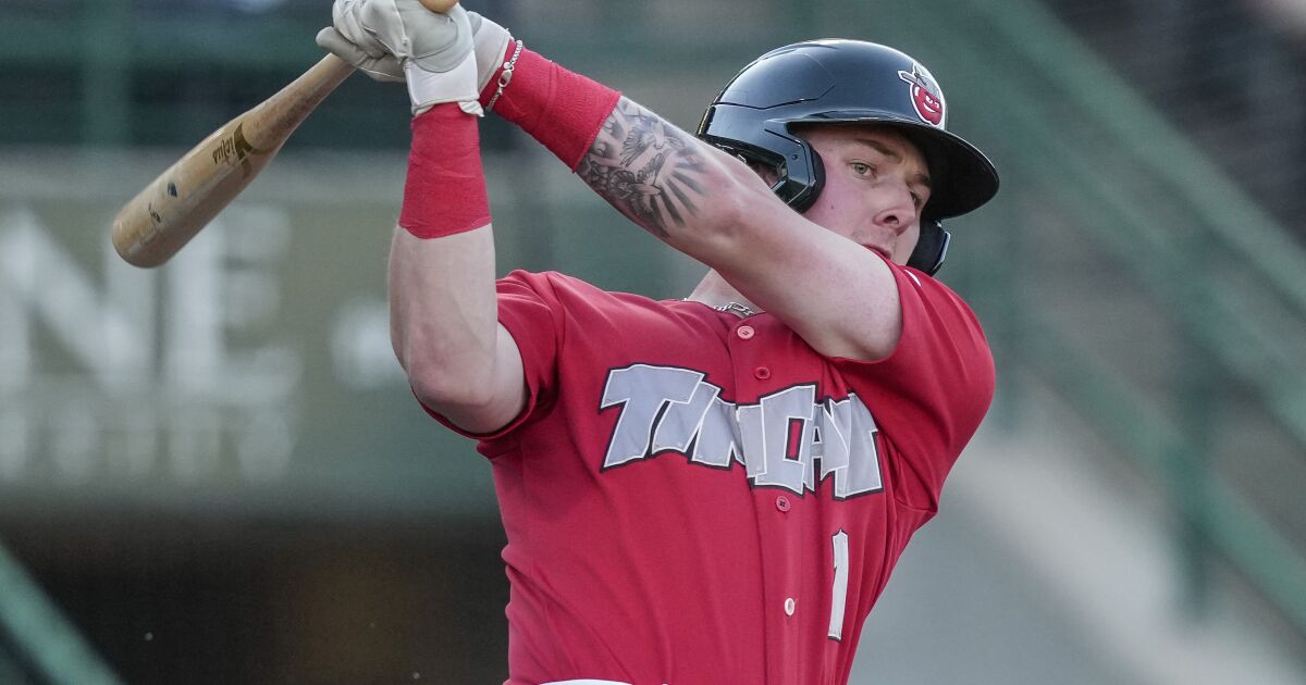 RonBohning's tweet photo. Minors: Jackson Merrill powers TinCaps; Brandon Dixon, Tim Lopes hit 7th homers #SportsNewsletter https://t.co/gslieLCAUC https://t.co/vbL1a2k66A