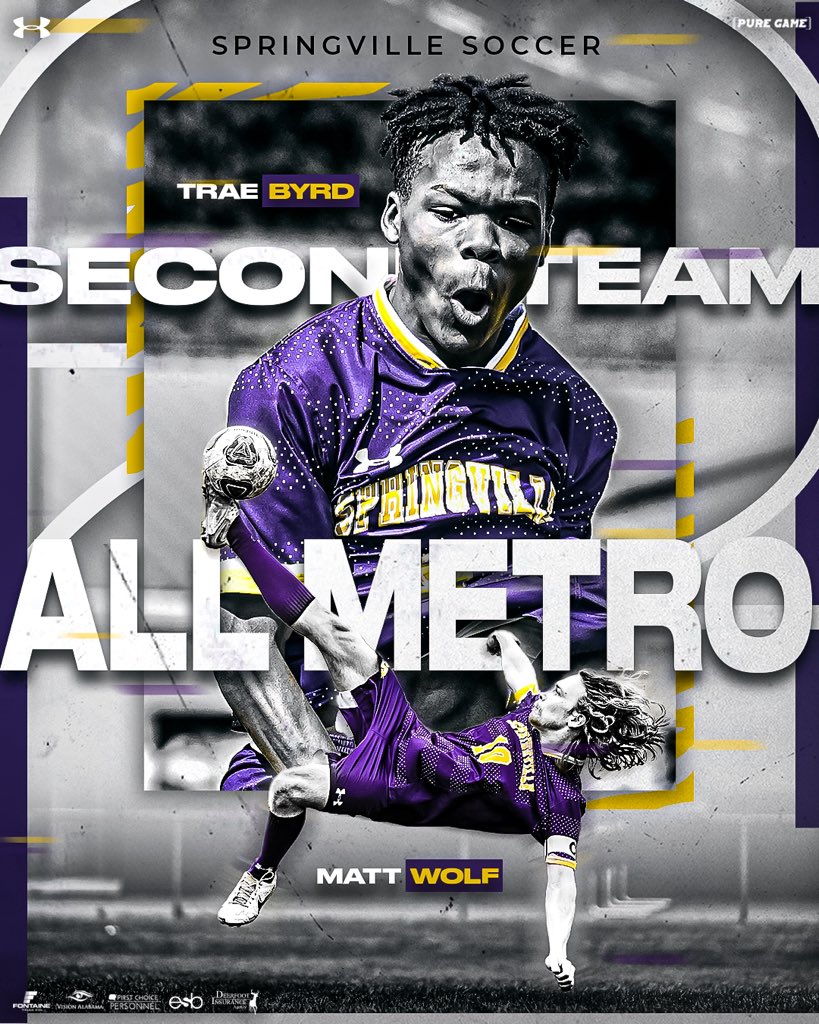 Svlsoccer's tweet photo. Extremely proud of the boys that were selected by the Birmingham Metro area coaches.

2nd Team All Metro:
Trae Byrd  
Matt Wolf 

Honorable Mention All Metro:
@iam_benwood 
Landon Griffin
Tristan Deloach
Eli Patterson https://t.co/ZXwVAbYX9h