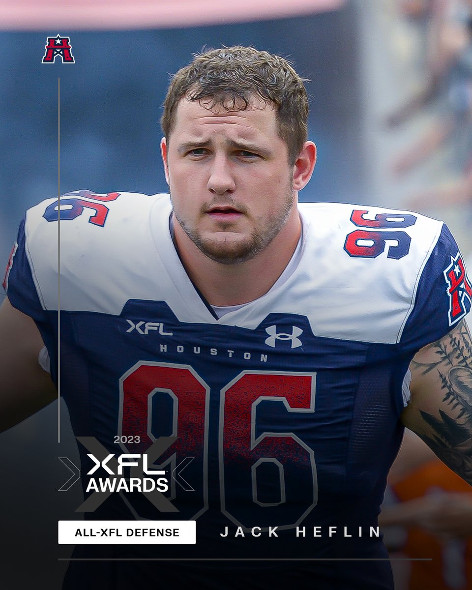 JACK HEFLIN! 🏅 ALL XFL TEAM 🏆 🛢️12 SOLO 🛢️25 TOT 🛢️1.0 SCK 🛢️3 TFL