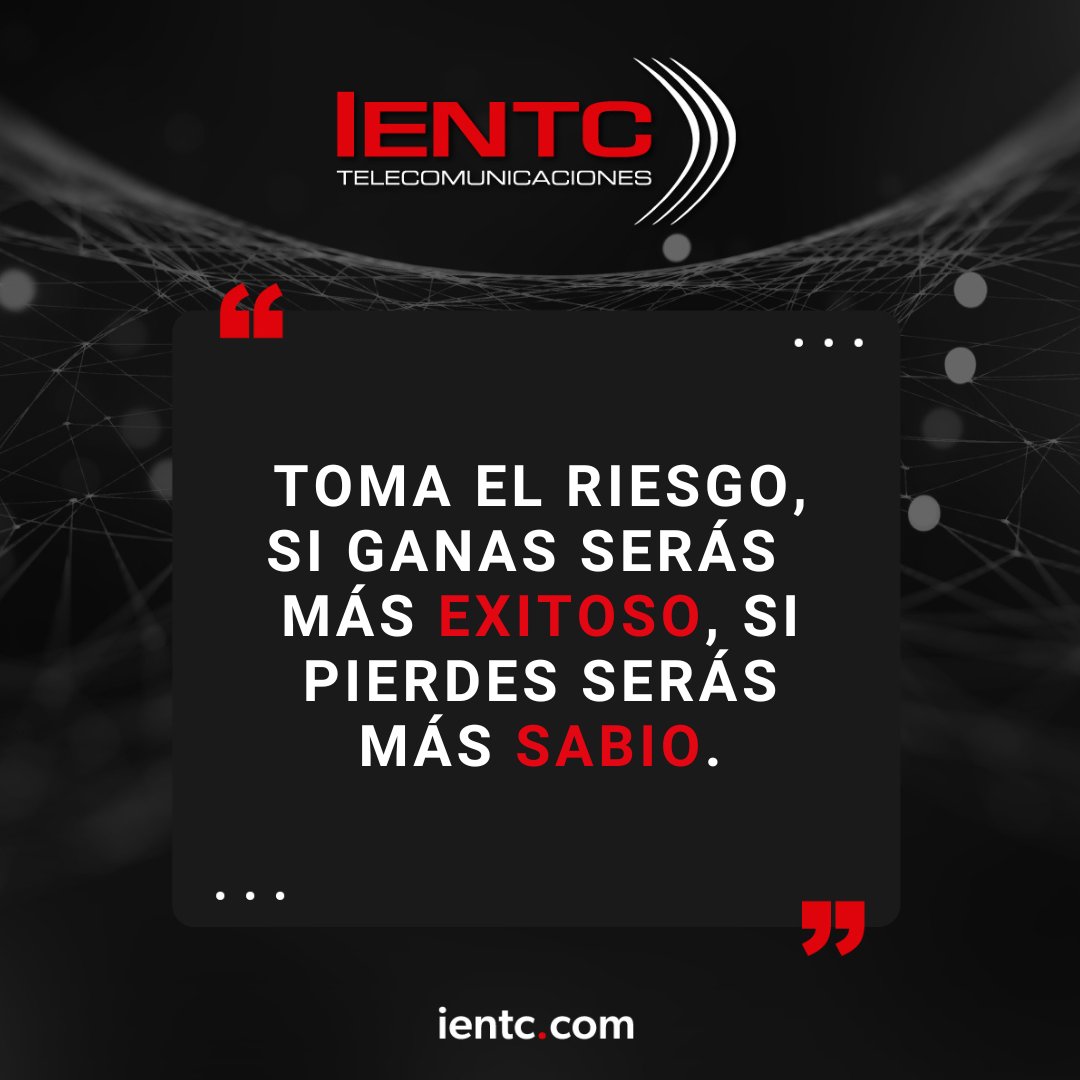 El lunes se comienza mejor con motivación, sigue luchando por alcanzar tus metas.
¡Lo vas a lograr!
#IENTC #Motivacion #frasemotivacional #Lunes #Exito