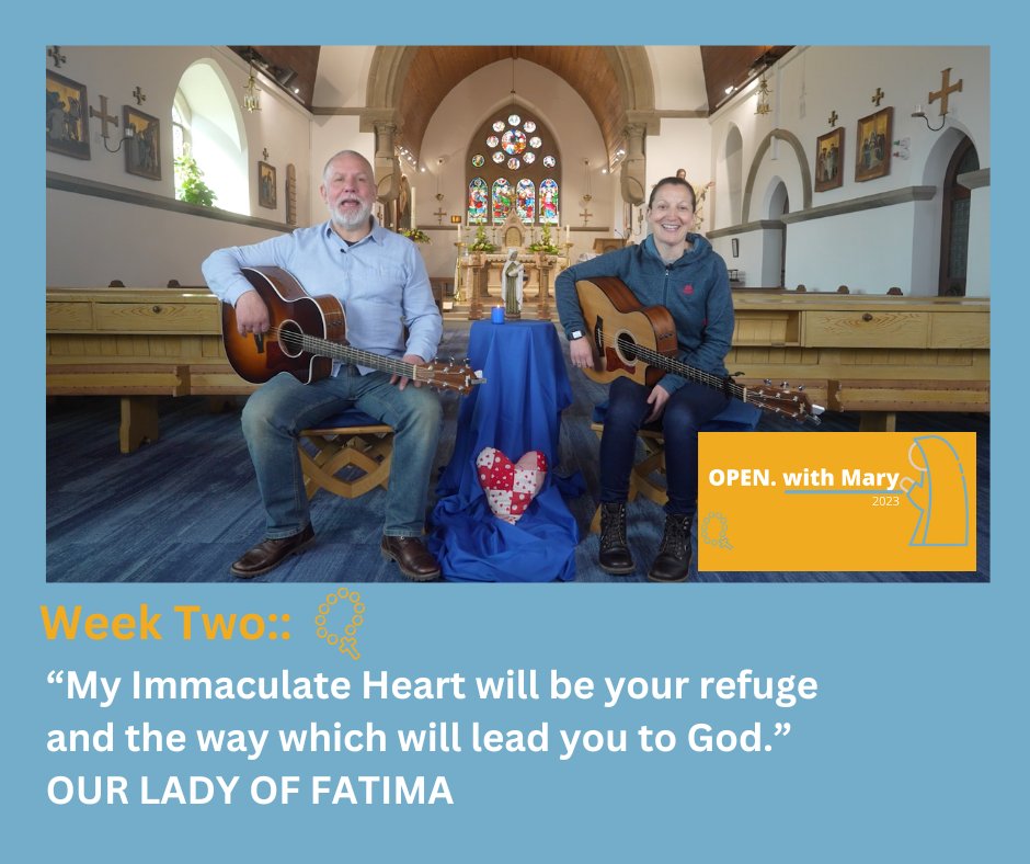 danonelifemusic's tweet photo. Week TWO #OPENwithMary #OurLadyOfFatima๐ถ๐ https://t.co/U9vTcpPP0H