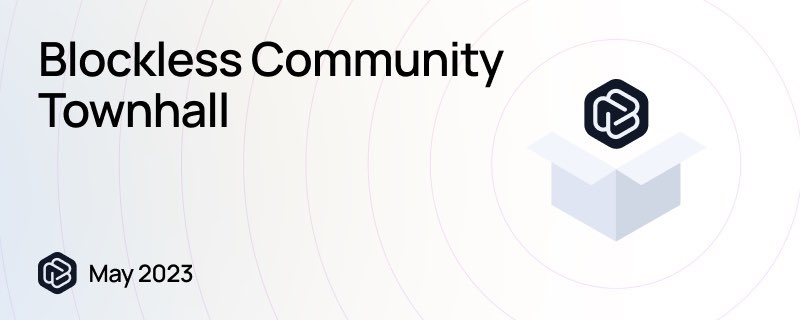 theblessnetwork's tweet photo. We will be hosting our first Community Townhall at 10am PST May 15! 

The team will share with everyone our latest progress, talk about Blockless Functions as well as our plan down the road! 

Join our Discord and be part of the movement 🚀

 https://t.co/Pdp8E80TFt https://t.co/fnovVKxKb8
