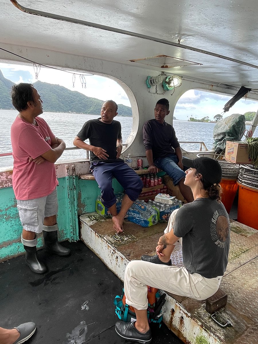 OceanOutcomes's tweet photo. Identifying/addressing social risk is an integral part of sustainable seafood! Here is our team in American Samoa doing just that — interviewing captains/crew on longline vessels flagged to Taiwan. Part of the Pacific Ocean tuna longline FIP on @FishChoice's FisheryProgress. https://t.co/6TJxJdQFjO