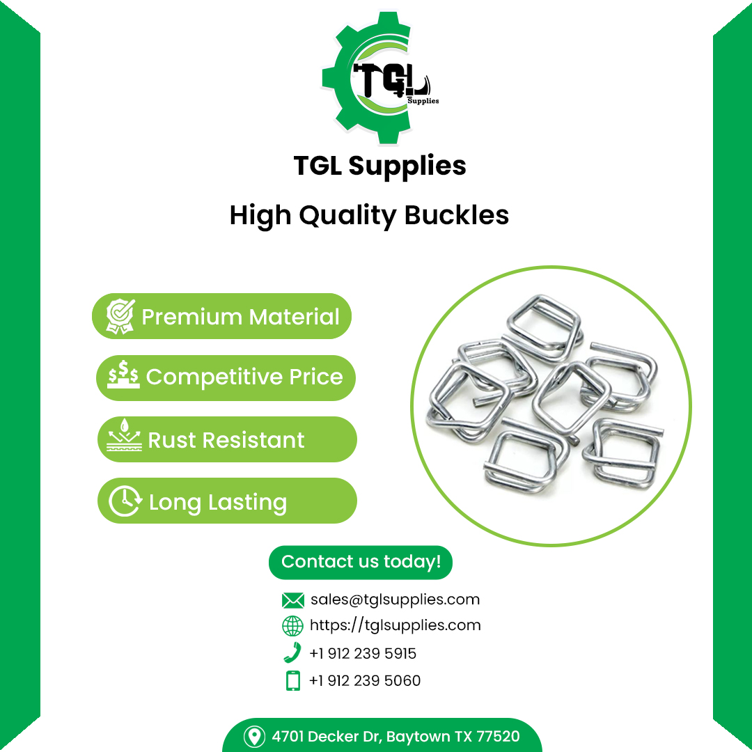 Looking for a reliable solution to secure your cargo? Look no further than our high-quality strapping buckles!
Our strapping buckles are designed with durability and functionality in mind.
#tglsupplies #quality #cargo #competitivepricing