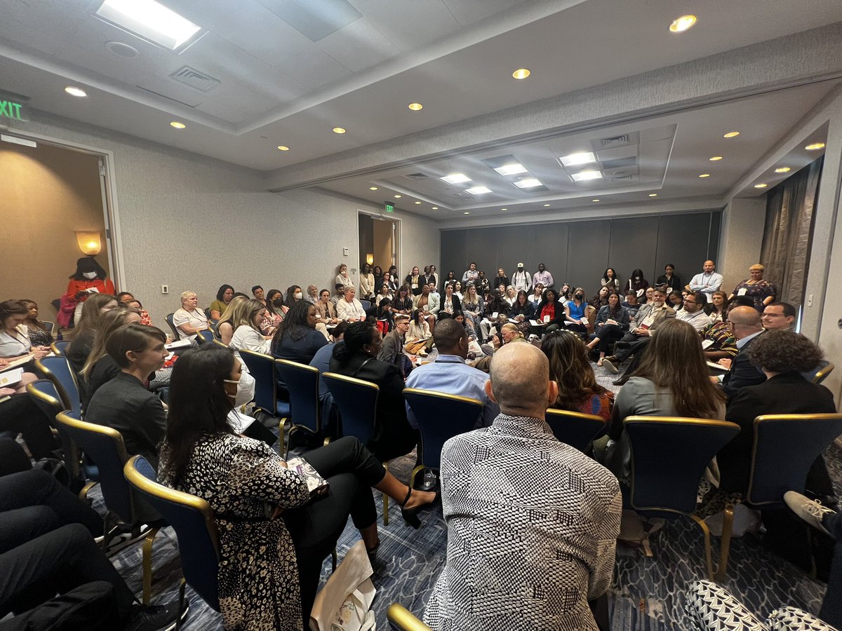 brittlake's tweet photo. Grateful so many grantmakers care about #listening &amp; #feedback at #PEAK2023baltimore! Standing room only w/ @CEPData @FeedbackLabs @duPontFund https://t.co/BOvL7DKjTQ