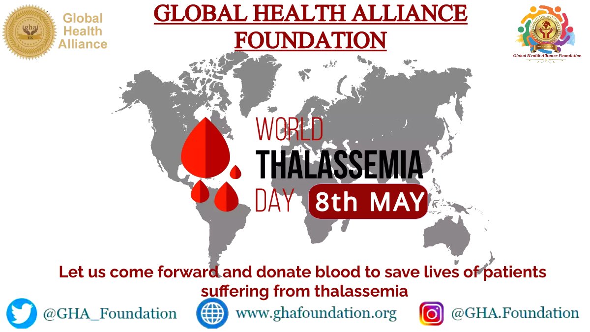 Let us come forward and donate blood to save lives of patients 
suffering from #Thalassemia 

#ThalassemiaAwareness #ThalassemiaDay #WorldThalassemiaDay2023 #WorldThalassemiaDay #thalassemiaday2023 #thalassemiafreeindia #thalassemiafreeworld #BloodDonation #HealthForAll